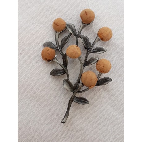 Broche florala simple