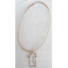 Collier floral rectangulaire