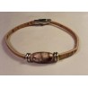 Bracelet simple en liège avec perle en bois1