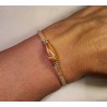 Bracelet simple en liège avec perle en bois 2