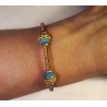 Bracelet simple en liège avec perles céramique 5